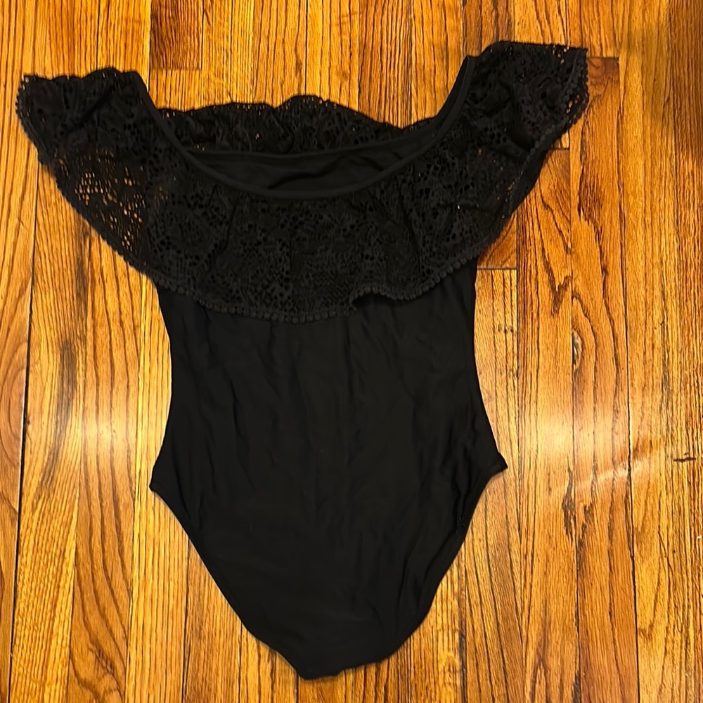 Mossimo Supply Co. Black One Piece Swimsuit
